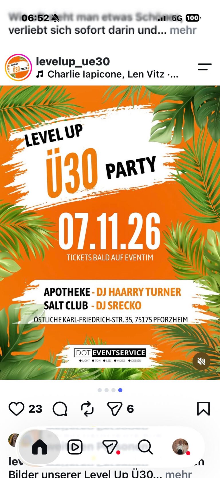 LEVEL UP Ü30 Party