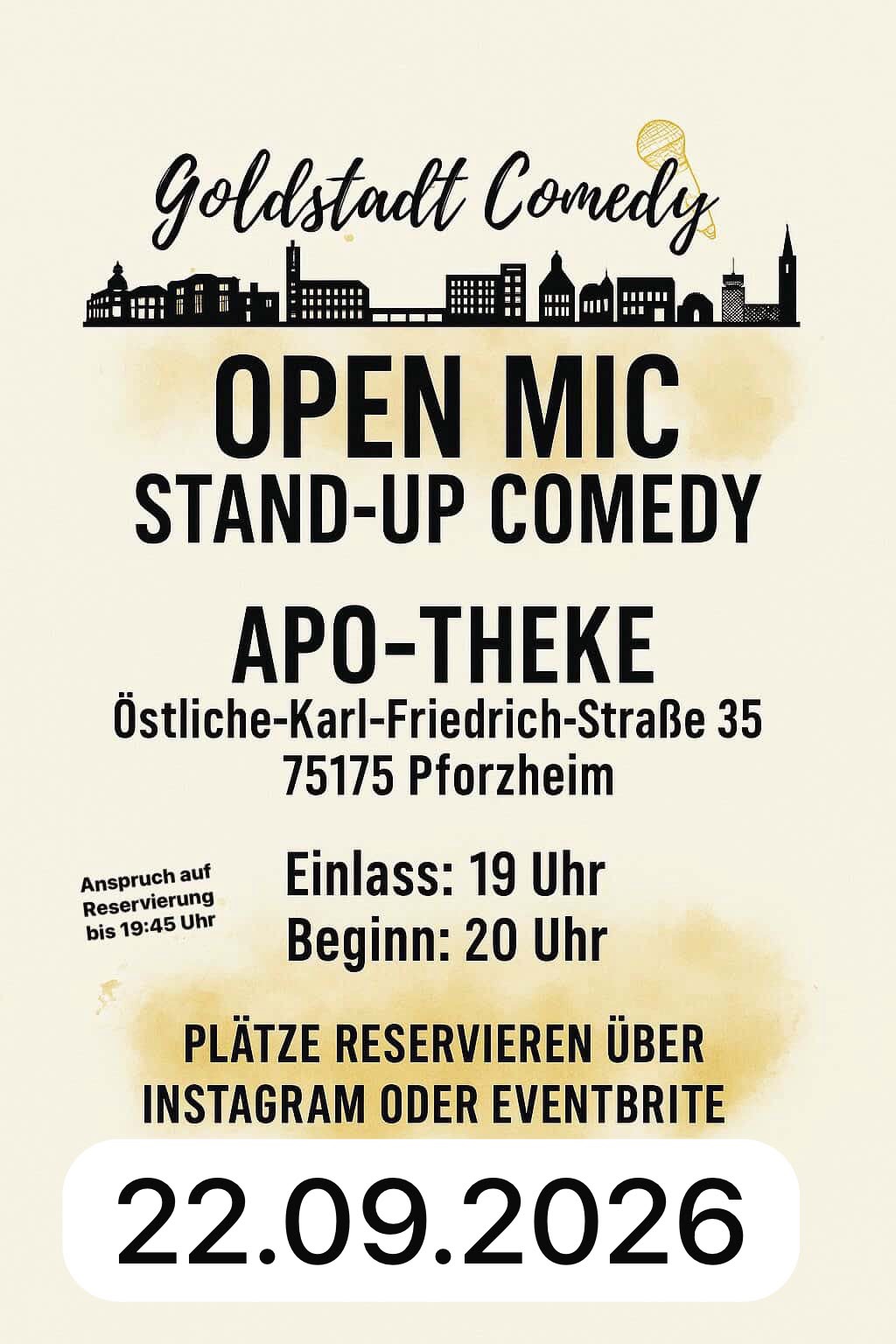 OPEN MIC // Goldstadt Comedy